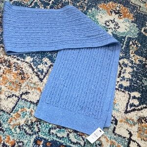 NWT Blue Cable Knit Scarf